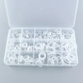 thumbnail image 3 of 225pcs Silicone Rubber O-Ring Assortment Kit Metric VMQ Sealing Gasket Set White, 3 of 9