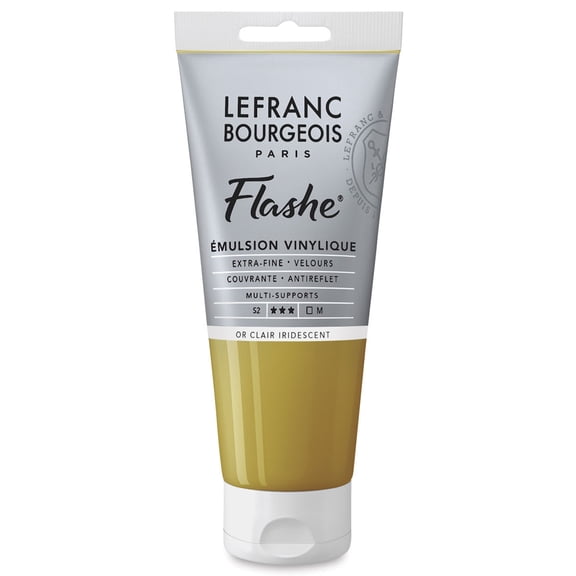 Lefranc & Bourgeois Flashe Vinyl Paint - Iridescent Light Gold, 80 ml