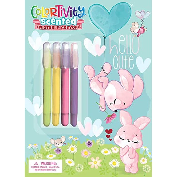 Pre-Owned Hello, Cutie: Colortivity with Scented Twist-Up Crayons (Paperback) 1645886425 9781645886426