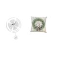 thumbnail image 1 of Adorno De Reloj De Pared Acrílico Con Grandes Números Arábigos Y Funda De Almohada Navideña De Poliéster Para Cocina, Estudio, Sofá De Granja, Hogar Y Oficina., 1 of 8