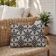 thumbnail image 6 of Creative Products Faded Black Gray Medallions 14x20 Indoor / Outdoor Pillow, 6 of 9