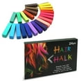 thumbnail image 2 of 24 Colors Hair Chalks Temporary Hair Chalk Pens Washable Hair Color Non-Toxic Washable Hair Coloring Chalks, 2 of 7
