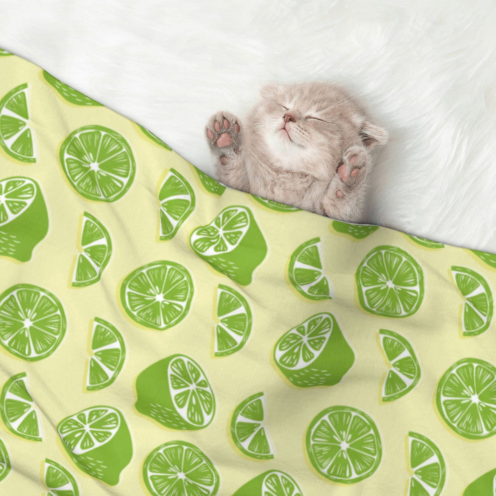 Naloa Various Lemons Dog Blanket, 3 Sizes Cat Blanket for Indoor Cats Large Medium Small Dog Gifts-Medium