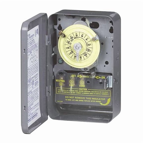 Intermatic Electromechanical Timer,24 hr.,40A,NEMA1 T102