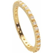 Women's Sterling Silver Round Cubic Zirconia Eternity Band