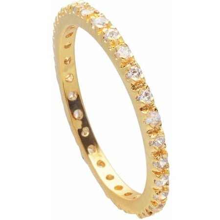 Women's Sterling Silver Round Cubic Zirconia Eternity Band