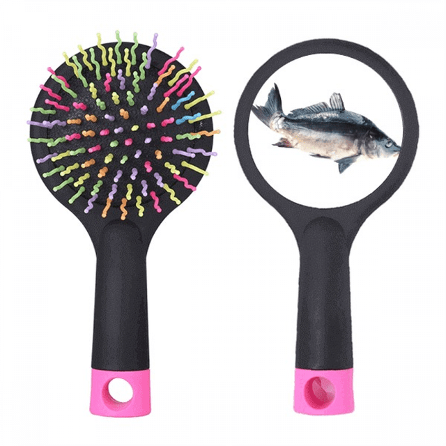 Brosse Démêlante de Salon Art Déco Activité Poisson Océan Coussin de Base