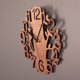 thumbnail image 3 of Reloj de pared de madera de 8,7 pulgadas de diámetro, blanco, de doble capa, ultra silencioso., 3 of 11