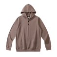 thumbnail image 4 of Vedolay Mens Hoodies 2023 Print Crew Neck Long Sleeves Sweatshirt Tops for Men Khaki,3XL, 4 of 5