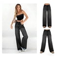 thumbnail image 4 of EMMIOL Women's Vintage Y2K Wide Leg Jeans 90s Baggy Boyfriend Style Denim Pants,Low Rise Loose Fit Jeans, 4 of 6