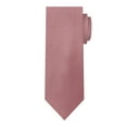 thumbnail image 2 of 2 Piece Set: Jacob Alexander Men's Silk Blend Solid Regular Length Neck Tie Pocket Square Hanky - Dusty Rose, 2 of 6