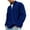 Dark Blue #1, variant on Mens Quarter Zip Pullover Plus Size Corduroy Sweatshirt Retro Stand Collar Long Sleeve Quarter Zip Pullover Sweaters Outdoor Pullover Tops,Dark Gray XL