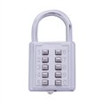 thumbnail image 2 of 4X Anti-Theft Button Combination Padlock Digit Push Password Lock Zinc Alloy Security Lock, 2 of 6