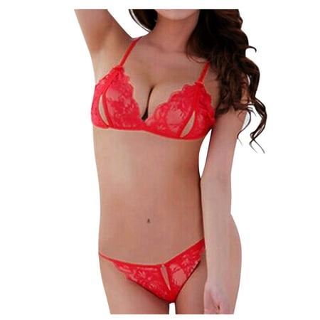 

Roliyen Women Sleepwear Set Men And Women Transparent T-Word Low Waist Appeal Underwear 3 Sets Nightgowns For Women Sleepwear For Womens Pajamas For Women