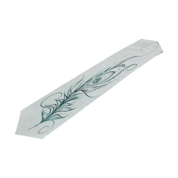 POPCreation Blue Bird With Snow Table Runner Table Top Decoration Home Decor 13x70 inches