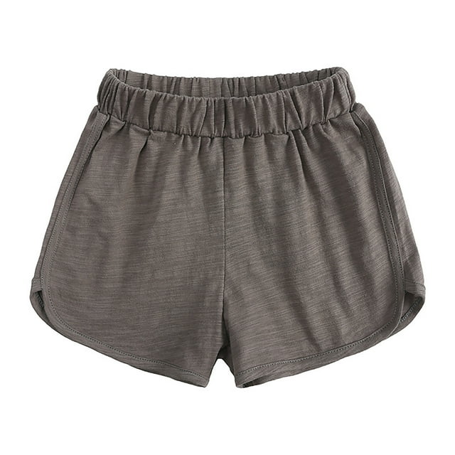 Rbaofujie Girls Running Cotton Athletic Shorts Kids Drawstring Short Girls Workout Clothes 2-12 Years
