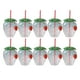 thumbnail image 1 of Botella para beber,Vaso para beber con forma de fresa Botella para beber,Bonita taza con y forma de fresa para el verano,Vasos de fresa para regalos de fiesta de Llavero transparente, 1 of 8