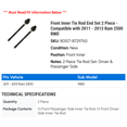 thumbnail image 2 of Front Inner Tie Rod End Set 2 Piece - Compatible with 2011 - 2013 Ram 2500 RWD 2012, 2 of 2