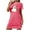 Hot Pink, variant on Sakmal Halloween Mumu Nightgowns for Women Lightweight Black Cute Plus Size Sleep Dress Short Sleeve Short Crew Neck Ghost Print Nightgowns S-2XL