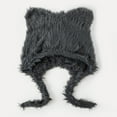 thumbnail image 1 of Women's Winter Hat Cute Bear Ear Design Artificial Rabbit Pelt Liner Windproof And Warm Suitable For Autumn And Winter, 1 of 8
