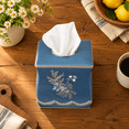Square Tissue Box Cover for Modern Home Decor, Capri, 8.50 x 7.91 x 7. ...