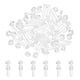 thumbnail image 1 of Kit de tornillos y tuercas hexagonales de acrílico transparente Uxcell M4x25mm, pernos redondos Phillips de plástico PC, 30 unidades, 1 of 5