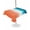 Orange Blue, variant on Outdoor Tablecloth with Umbrella Hole for Patio/Picnic/Party/Camping, Orange Sage Green Ombre Waterproof Table Cloth Rectangle Table Cover Washable, Abstract Aesthetics Modern Art (60"x 120")