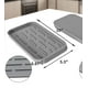 thumbnail image 3 of Bandeja organizadora de silicona para fregadero de cocina de usos múltiples, fácil de limpiar, soporte ecológico para esponjas para encimeras o fregaderos de cocina, dispensador de jabón, 3 of 8