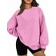 thumbnail image 1 of Sudadera con Capucha de Gran Tamaño para Mujer, Suéteres de Larga con Cuello Redondo de , Conjuntos Cómodos de Moda de Otoño. Rosa XL, 1 of 9
