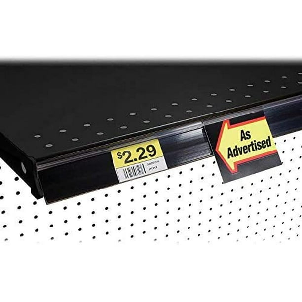 48" L UPC Ticket Channel Label Holder Strip for Gondola Shelf with Sign