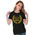 thumbnail image 3 of Funny Sarcastic Drama Free Zone Joke Womens Slim Fit Graphic Tee Brisco Brands S, 3 of 5