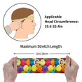 thumbnail image 6 of Daiia Brightly Colored Cupcakes printed Men's Performance Headband,Sports Headbands,Moisture Wicking Workout Headband, 6 of 9
