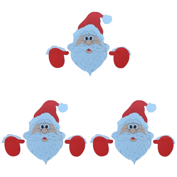 Letreros Navideños para El Jardín Regalo Fiesta Navidad Con Valla Papá Noel Color Rojo