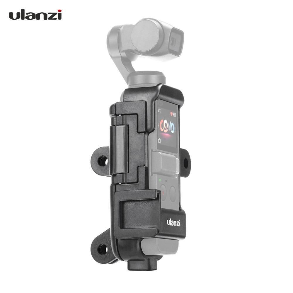 Ulanzi OP-7 Multifunctional Vlog Extended Housing Case for dji Osmo Pocket with Microphone Cold Shoe Mount 1//4 Inch Screw Mount 3 Camera Adapter for GoPro Accessories for Motovlog Helmet