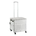 thumbnail image 1 of Carrito de compras plegable Gloria multiusos con 4 ruedas gris, 1 of 9
