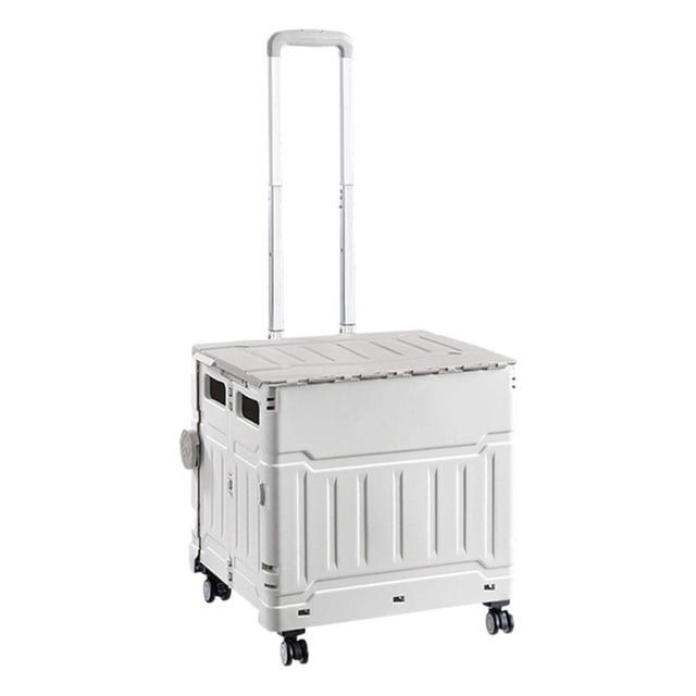 Carrito de compras plegable Gloria multiusos con 4 ruedas gris