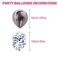 thumbnail image 2 of Paquete de globos de fiesta de 15, globos de confeti, juego de decoraciones de globos de 12 pulgadas, 2 of 5