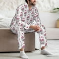 thumbnail image 7 of Disketp Cute Poodle Dog for Pajamas Set Long Sleeve Sleepwear Mens Button Down Nightwear Pj Sets-Large, 7 of 7