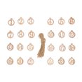 thumbnail image 1 of Weiweiguan 1 Set Christmas Carving Number Pendant Christmas Wooden Sign Number Sign, 1 of 7