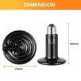 thumbnail image 2 of Simple Deluxe 25W Ceramic Heat Emitter Reptile Heat Lamp Bulb No Light Emitting Brooder Coop Heater for Amphibian Pet & Incubating Chicken, black, 2-Pack, 2 of 6
