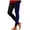 Dark Blue, variant on Halloween Leggings for Women Spooky Skull Side Graphic Full Length Fitted Casual Pants