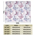 thumbnail image 3 of KLL Fleece Blanket Plush Throw Blanket Butterflies in Pastel ,Soft Fuzzy Cozy Flannel Blanket for Couch Sofa Bed.(80"x60" ), 3 of 7