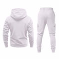 thumbnail image 4 of CONFREE Mens Tracksuit 2 Peice Athletic Sweat Suit for Men Letter Graphic Y2K Hoodies Joggers Outfits Cozy Fall Winter Sweatsuits Set, 4 of 4