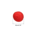 thumbnail image 2 of Wool Felt Balls Beads Woolen Fabric 2cm 20mm Red for Home Crafts 10Pcs, 2 of 5