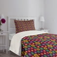 thumbnail image 3 of Ambesonne Ikat Quilted Bedspread Set 2 Pcs, Kazakhstan Motifs, Twin Size, Multicolor, 3 of 5
