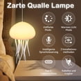 thumbnail image 2 of Lumière Méduse LED, Lumière Méduse Dégradée RVB avec Commande Vocale et Tentacules Intelligents pour la Maison, le Bureau, 2 of 5