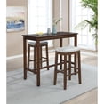 thumbnail image 4 of Riverbay Furniture 42" Wood Bar Height Pub Table in Rustic Brown, 4 of 5