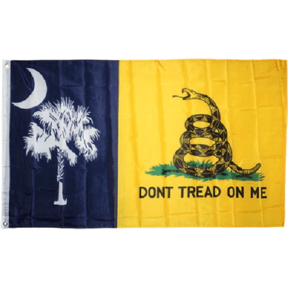 3x5 Gadsden Don't Tread On Me South Carolina State Flag 3'x5' Banner