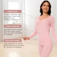 thumbnail image 3 of COMFREE Thermal Underwear for Women, Ultra Soft Long Johns Set Base Layer Top and Bottom for Cold Weather, 3 of 6