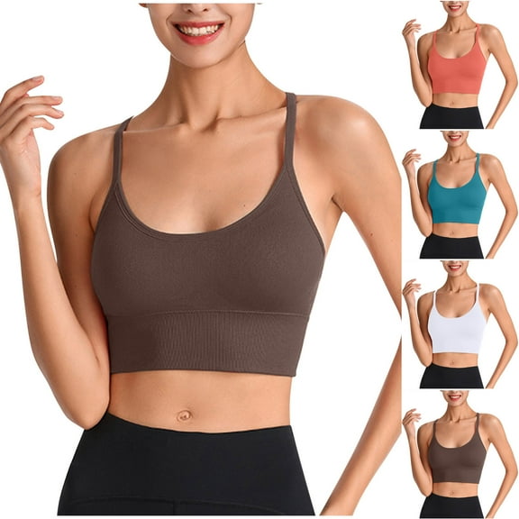 WRKEKC Sports Bras for Women High Support, Wireless Bras for Women, Woman Bras Shockproof Running Fitness Large Size Underwear SPorts Bras